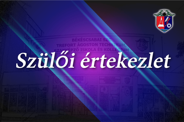 Szülői értekezlet - 2025. október 9.